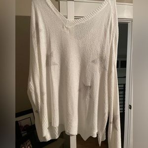 POL White Sweater with Stars